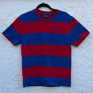 Ralph Lauren Red and Blue Crew Neck Tee